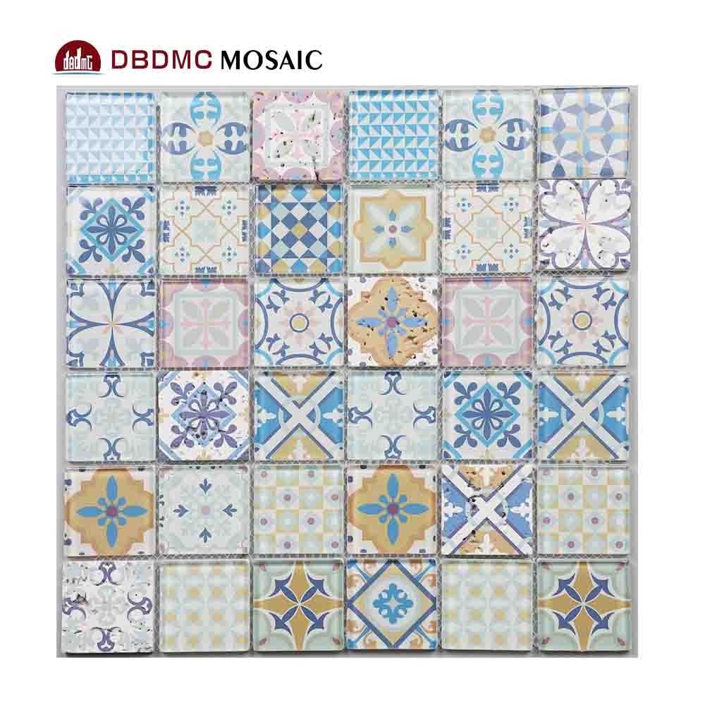 Home design Wall Tile Glass Mosaic Backsplash