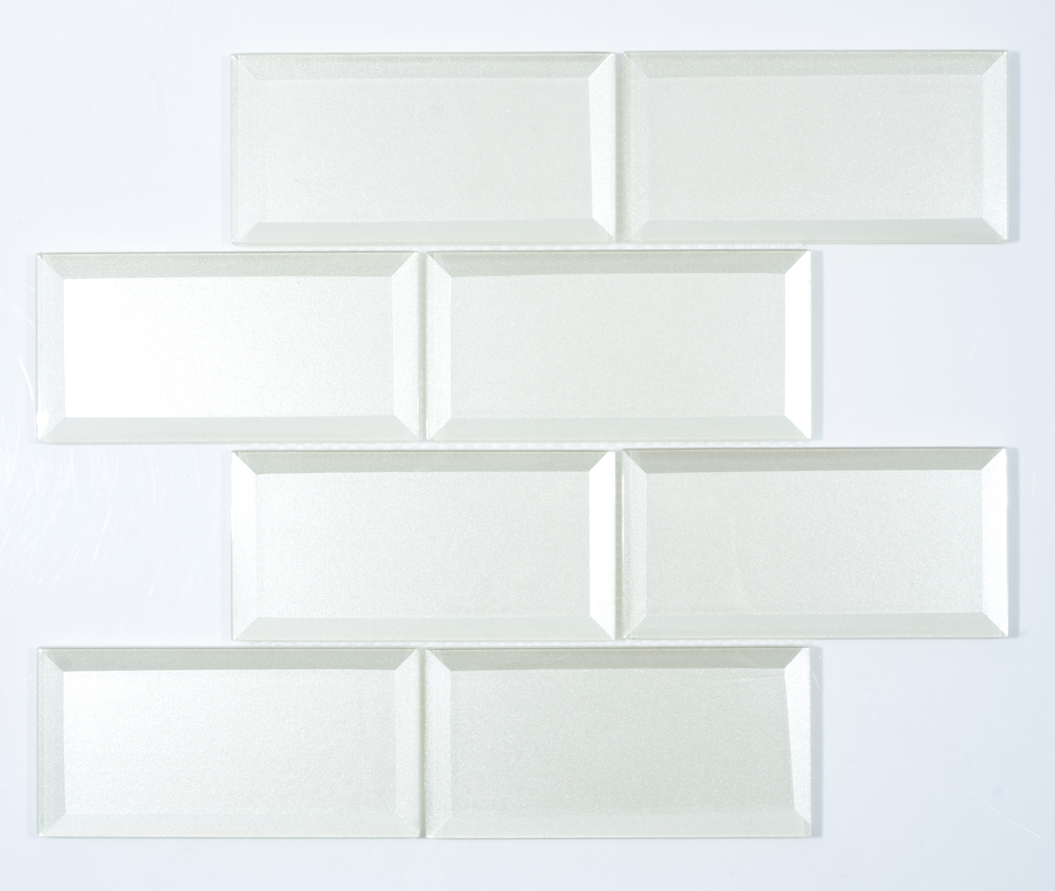 Decorative beveled glass brick mirror mosaic wall tile