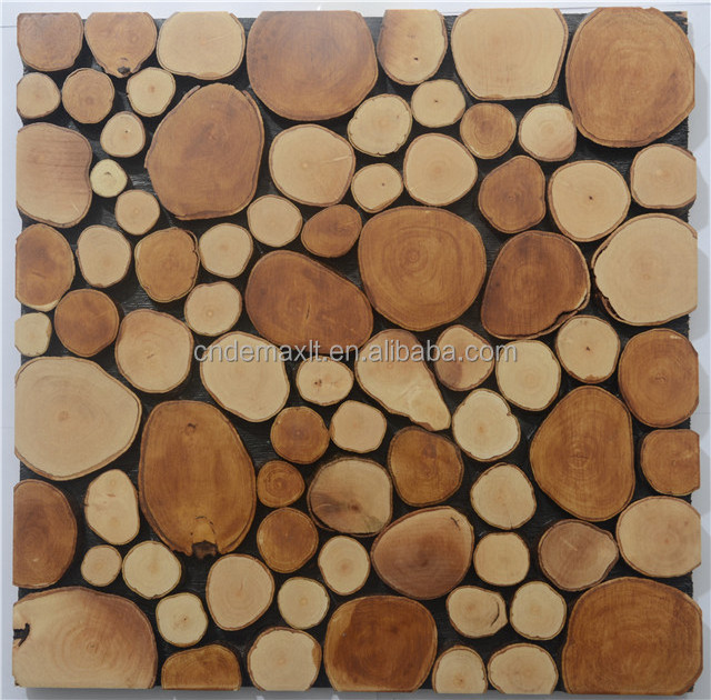 Bamboo mosaic Uneven interior/wood mosaic panel/wall cladding material