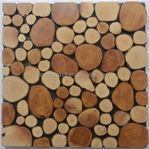 Bamboo mosaic Uneven interior/wood mosaic panel/wall cladding material