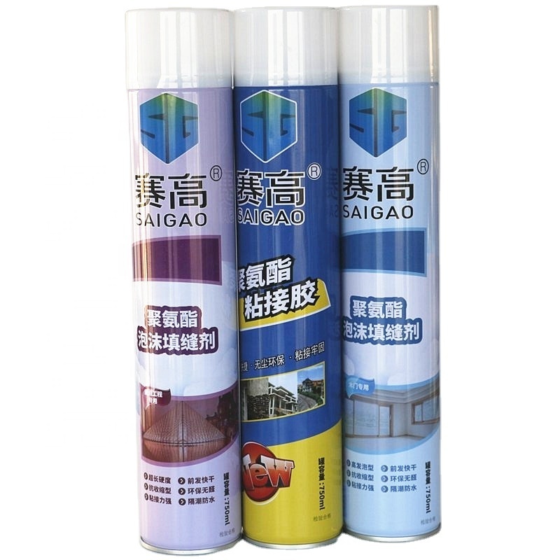 Saigao 750ml polyurethane foam PU Foam polyurethane caulking For Construction Sealing