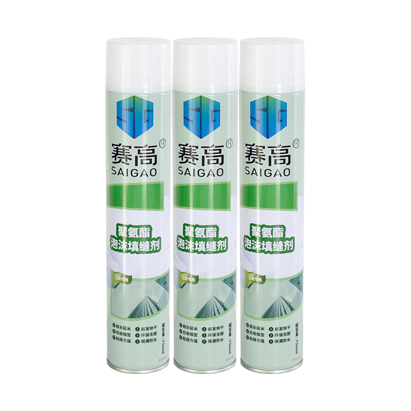 750ml OEM High Density Low Expanding Waterproof Polyurethane PU Foam Spray for Windows & Door Frames