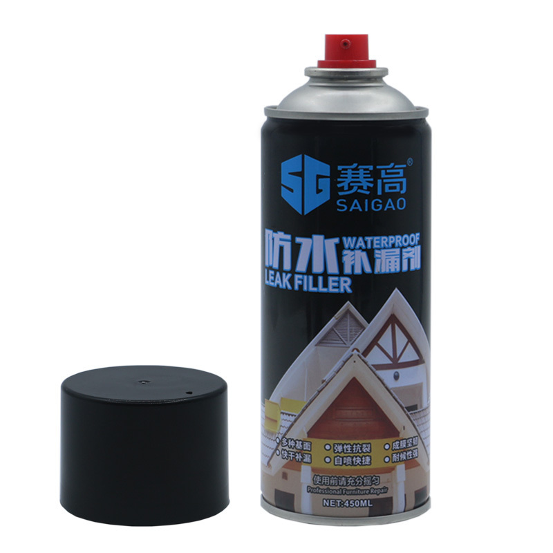 Leak Stop Seal Flex Spray Instant Rubber Waterproof Roof Sealant Spray Paint Rubberized Coating