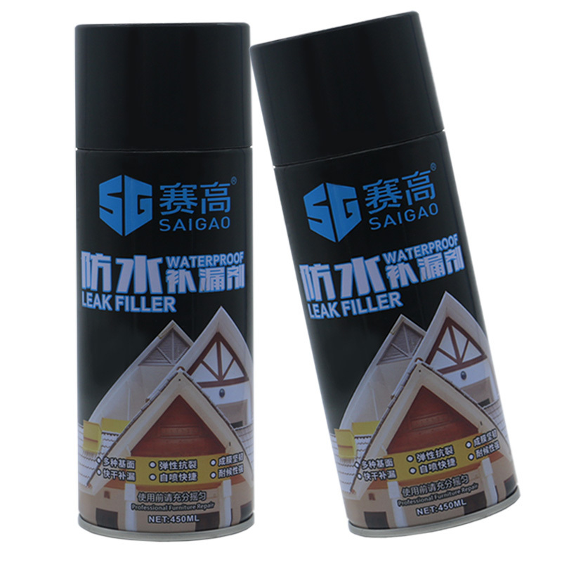 Leak Stop Seal Flex Spray Instant Rubber Waterproof Roof Sealant Spray Paint Rubberized Coating