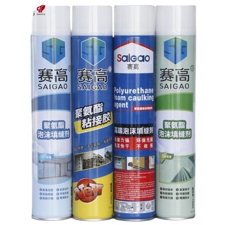 Saigao 750ml polyurethane foam PU Foam polyurethane caulking For Construction Sealing