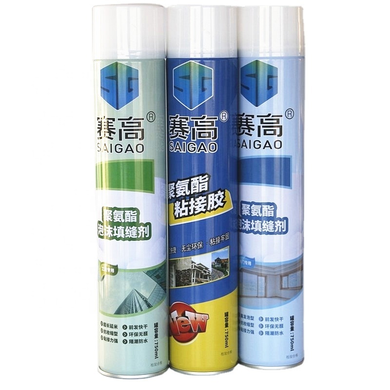 Factory OEM One component High Density Low Expending Mounting Glue Foam Polyurethane PU Foam