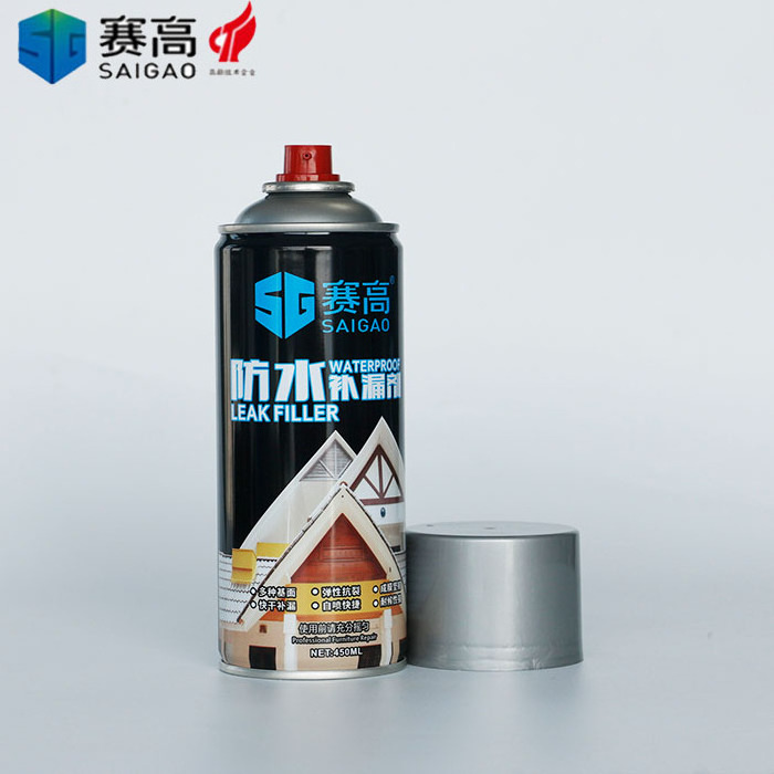 Hot Sale Floor Crack Water Stop Leak Agent Black Outdoor Construction Waterproofing Spray