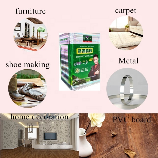 For paper wood plastic metal spray contact glue adhesive