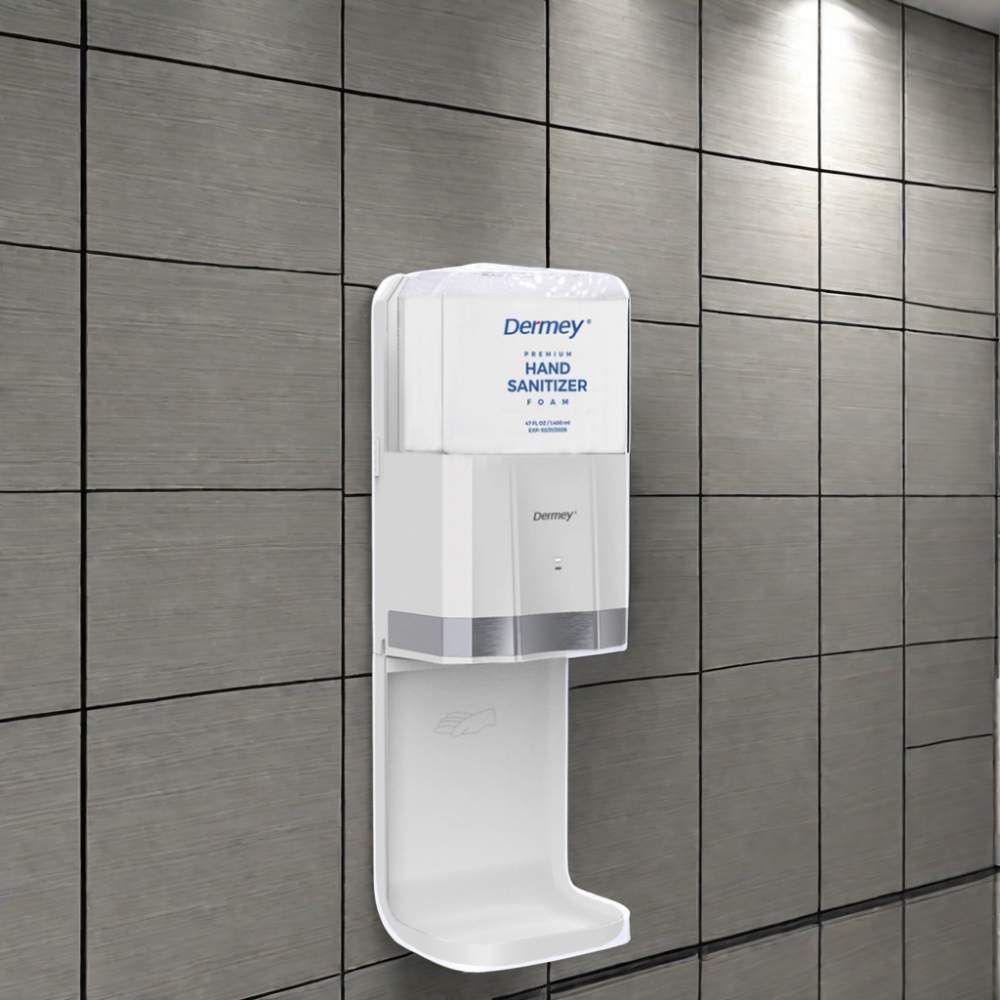 Dermey Smart Touchless Automatic Foaming Soap Dispenser Wall Mounted Sensor ABS Graphic Design Solution