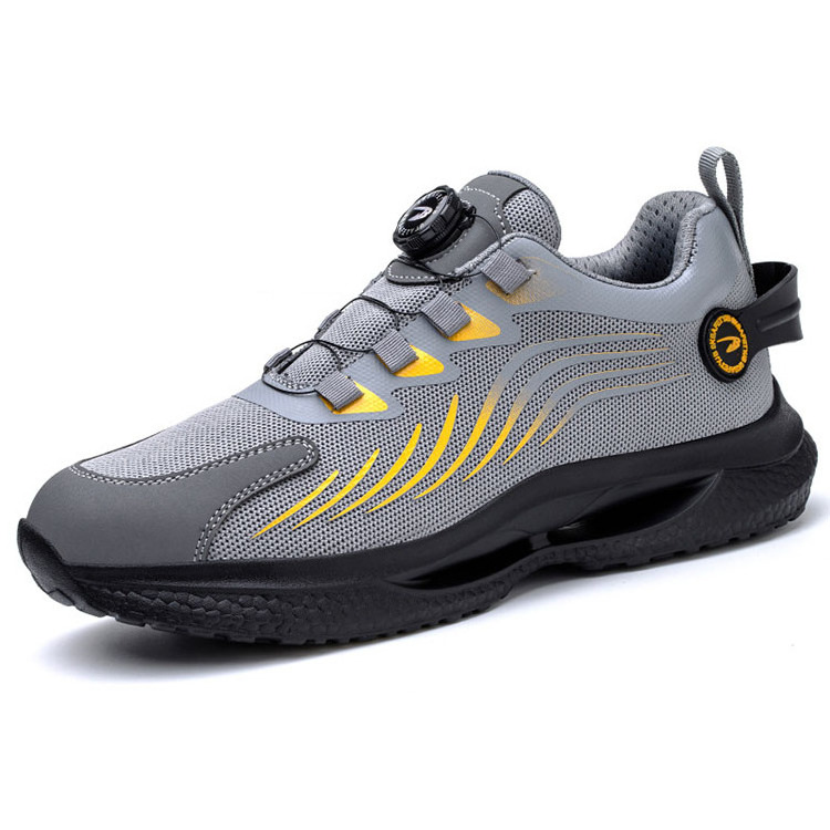 Customized Grey Steel Toe Indestructible S3 Industrial Safety Shoe Men's ESD Construction Work Shoe