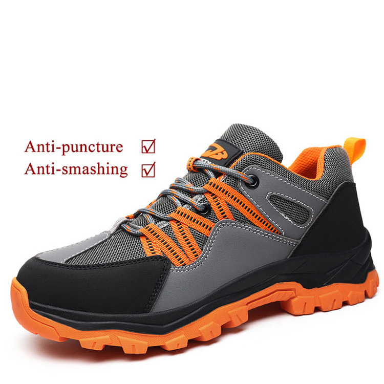 Toe Fashion Safety Shoes Standard Size Safety Shoes Work Boots Cheap High Top Sneaker Steel for Men Women PU Cotton Fabric