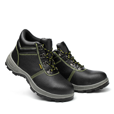 High Quality Safety Shoes Work Steel Toe Green Color Anti Slip Sole Men Safety Boots Safety Shoes Work