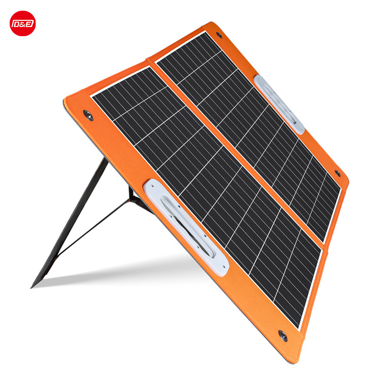 High Efficiency 100W 18V Mini Solar Power System Foldable Outdoor Solar Panel Waterproof