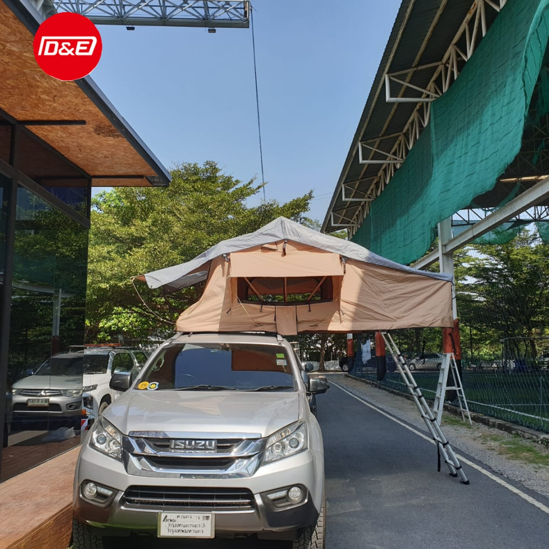 2022 Hot Sale Soft Shell 4x4 Roof Tent Car Aluminum Roof Top Tents Big Space Outdoor Off-road Camping Canvas Car Rooftop Tent