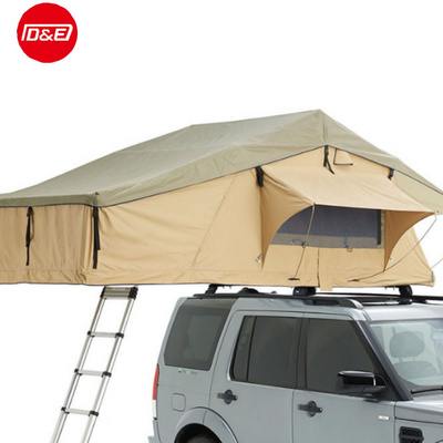 2022 Hot Sale Soft Shell 4x4 Roof Tent Car Aluminum Roof Top Tents Big Space Outdoor Off-road Camping Canvas Car Rooftop Tent