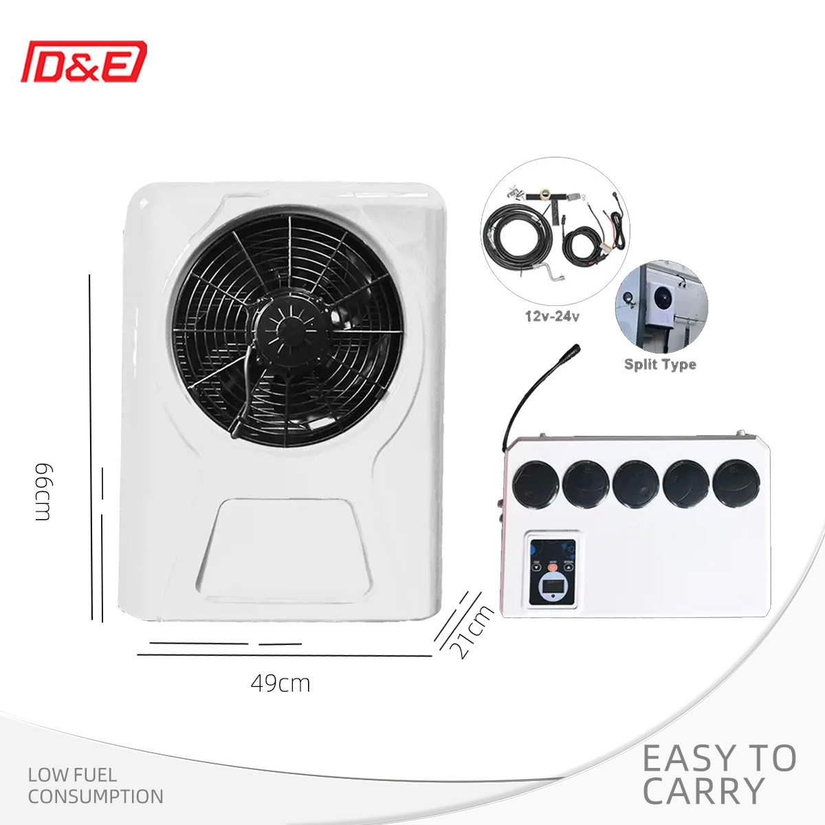 12V 24V SPLIT SYSTEM AC AIR CONDITION RV CARAVAN SEMI TRUCK BUS CABIN BOAT Air Conditioner Split Conditioning System Kit