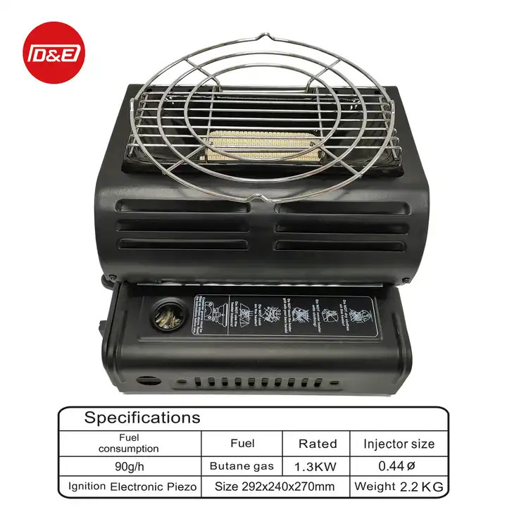 Portable Butane/LPG Mini Camping Home Gas Heater Tent Outdoor Grill Stove Dual-Purpose Gas Heater