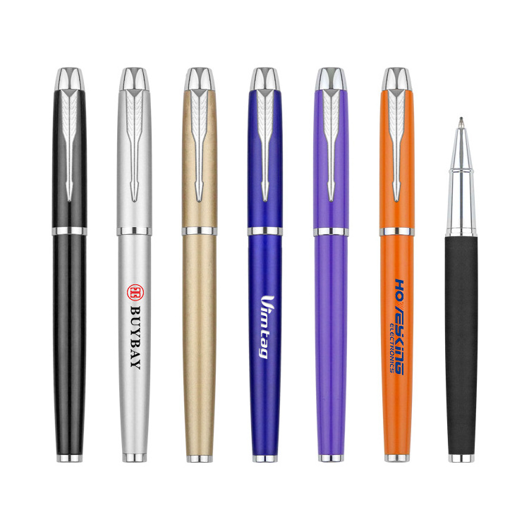 Customized High Quality Promotional Luxury Business Heavy Weight Metal Gel Pen with Custom Logo Gel Ink