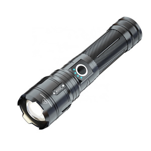 Wholesale Aluminum LED Flashlight USB Rechargeable 5Modes Waterproof Flashlight for Outdoor Camping