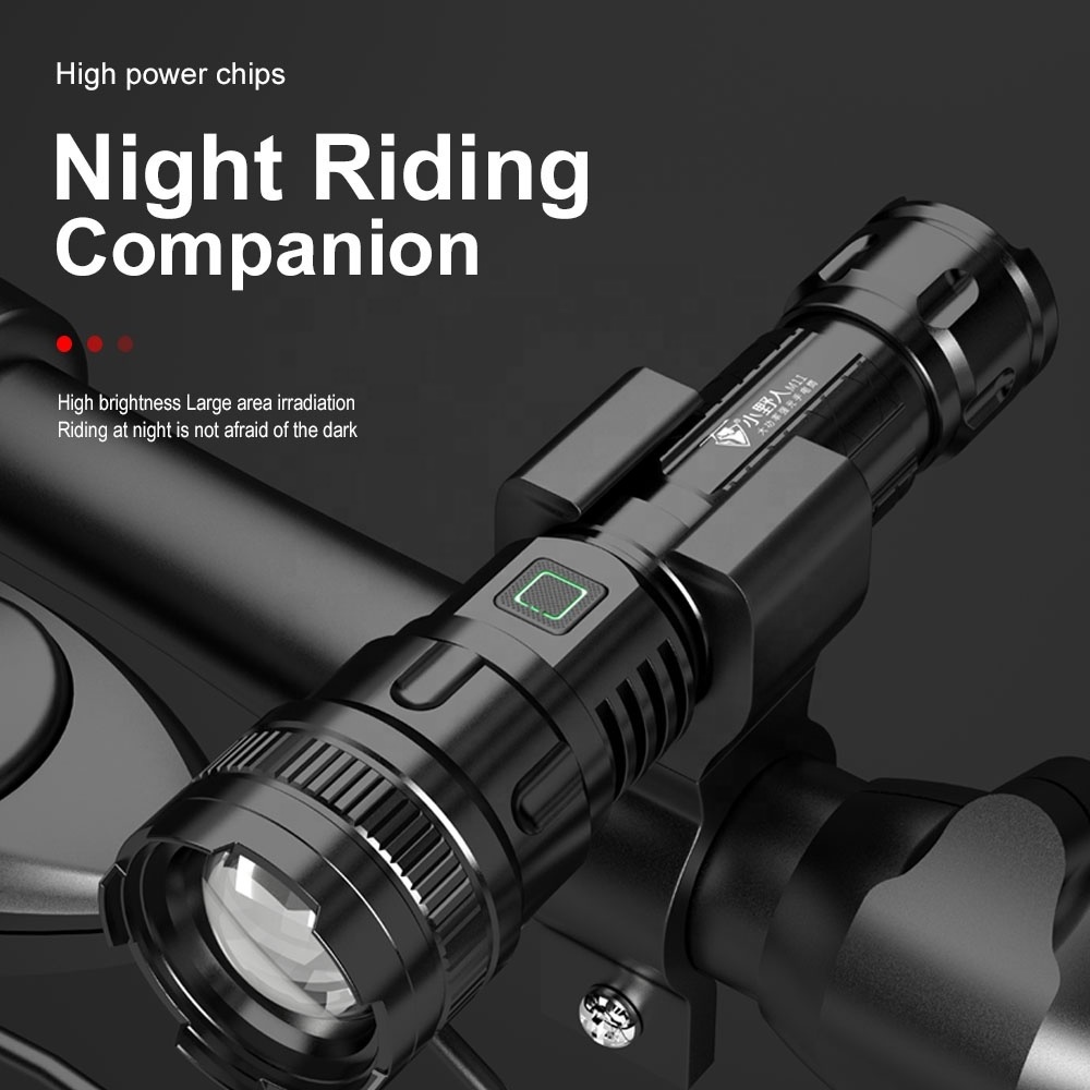 800 Lumens P50 Super Bright Flashlight Portable Waterproof Tactical Flashlight USB Rechargeable Small Flashlight