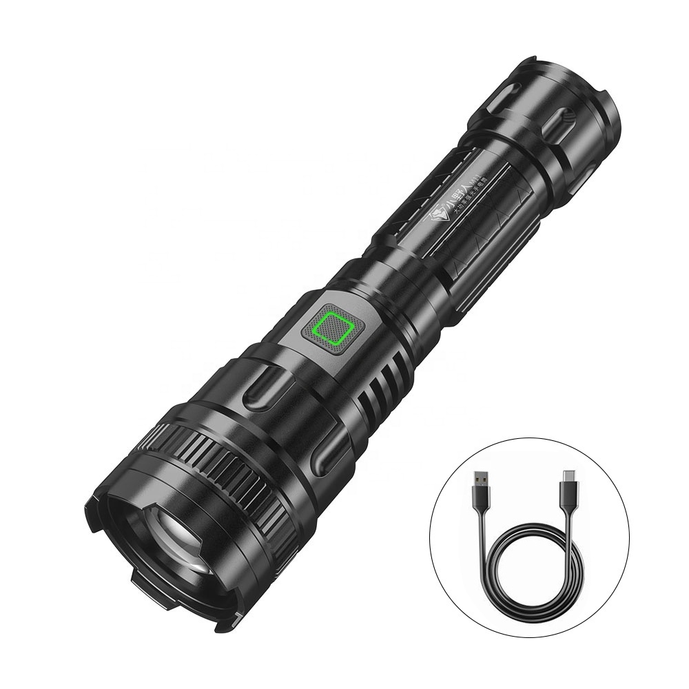 800 Lumens P50 Super Bright Flashlight Portable Waterproof Tactical Flashlight USB Rechargeable Small Flashlight