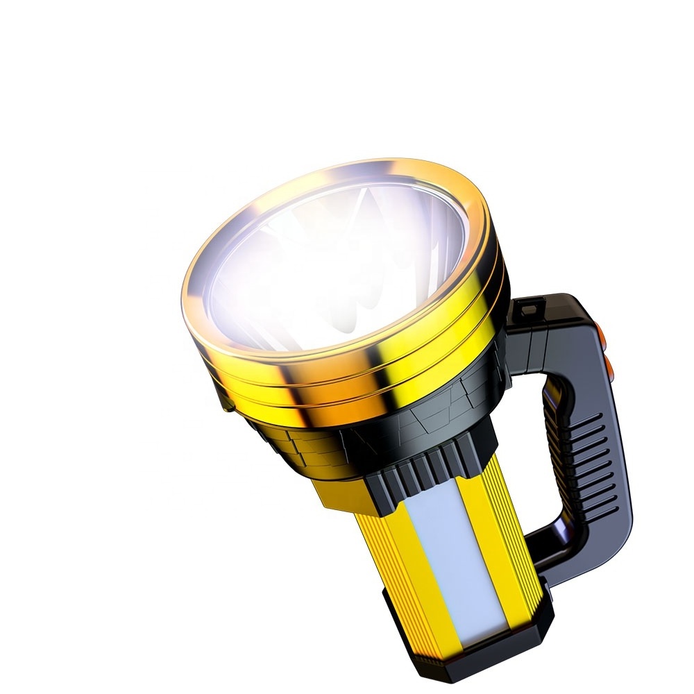 Wholesale 1400 Lumens Powerful Searchlight USB Rechargeable Big Flashlight 3 Speed Multifunctional Waterproof Flashlights