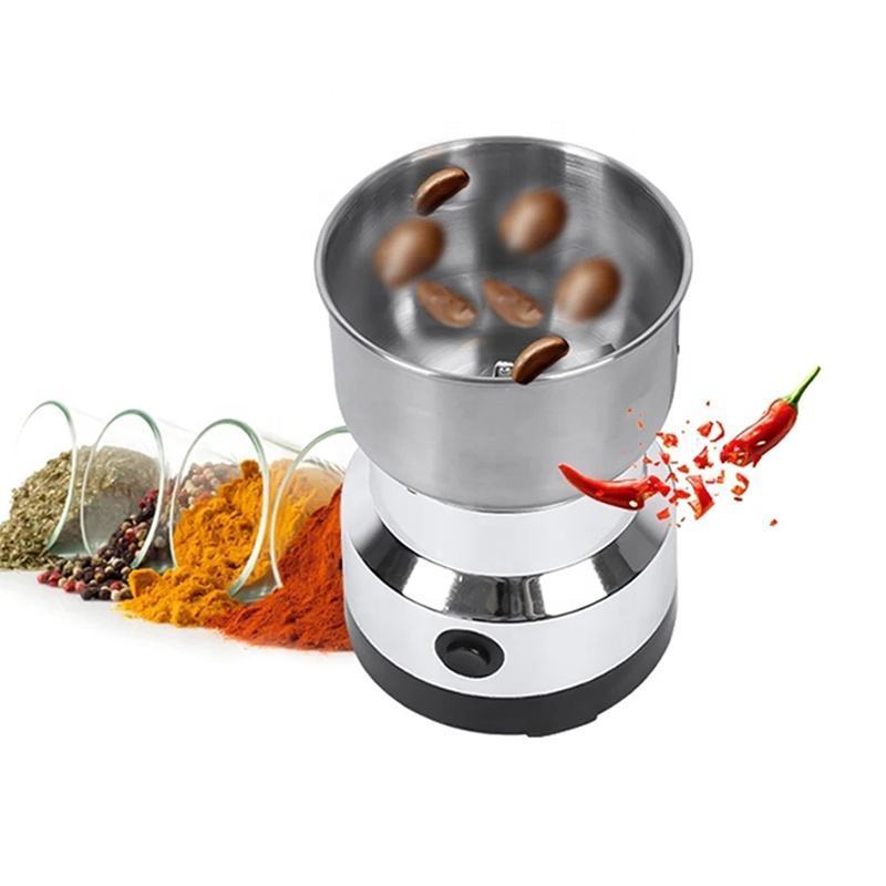 2024 Hot Selling 4 Blades Electric Seasoning Spice Coffee Grinder Machine Stainless Steel Commercial Electric Coffee Grinder