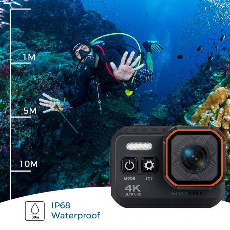 New Arrived 40 Million Pixels 4k 60fps 1080p Sport Camera Action Cam 4k Camera 360 Degree Action Camera