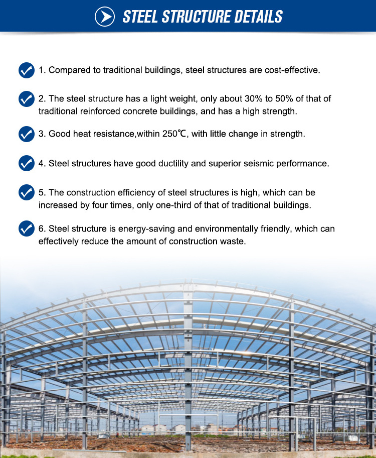 Prefab Space Frame Construction Steel Frame Structure Gymnasium Steel Structure Stadium