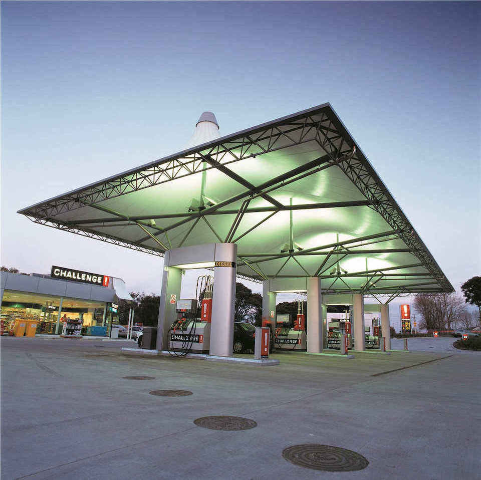 Custom Design Steel Prefabricated Gas Station Steel Structure Pumping Station Building For Sale