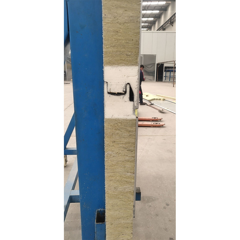 High Quality Cheap Sandwich Panel Rock Wool Sandwich Panel For Steel Frame Warehouse Wall