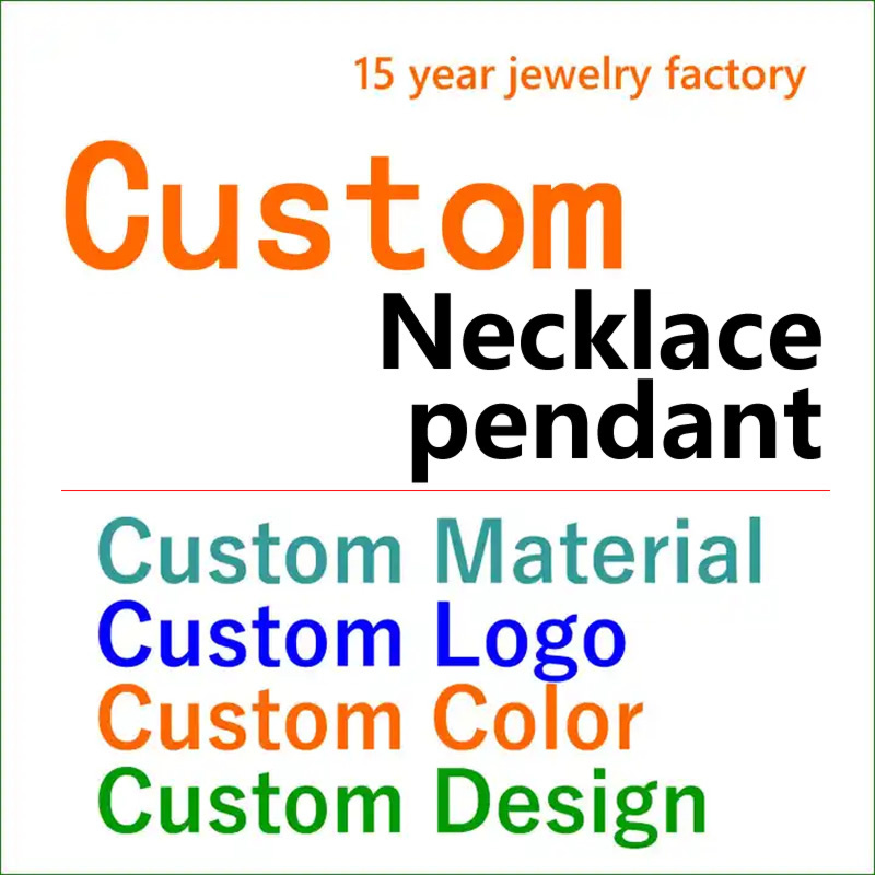 Custom Necklace Jewelry Manufacturer 14K Pendant 18K Joyas Customize Stainless Steel Necklaces Pendant