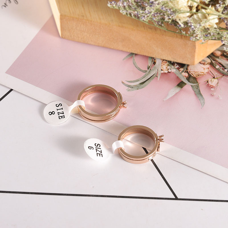 Rings In Bulk Wholesale Cheap Rings Under 5 Dollars Trendy Aesthetic Rose Gold Crystal Healing Ring With Stones For Women