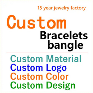 Custom Bracelet Jewelry Manufacturer 14K Bangle 18K Jewelry Factory Customize Stainless Steel Bracelet customizable Bangle