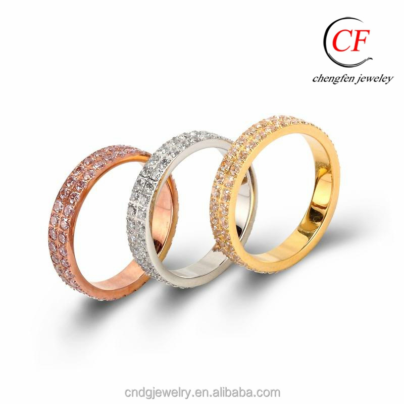 Beautiful Cheapest Tat Ring Fashion Jewelry Factory Direct Sale Latest Gold Women Wedding Gemstone Ring