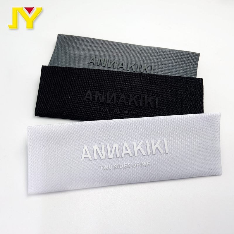 Custom Garment Rubber Patches Woven Label Iron On 3d Silicone Printing Labels For Clothing