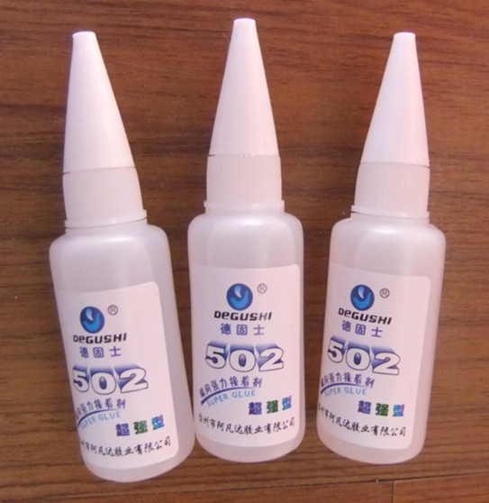 Shoe repair glue in plastic bottle, liquid bonding adhesives, cyanoacrylate adhesive acrylic PVC glue