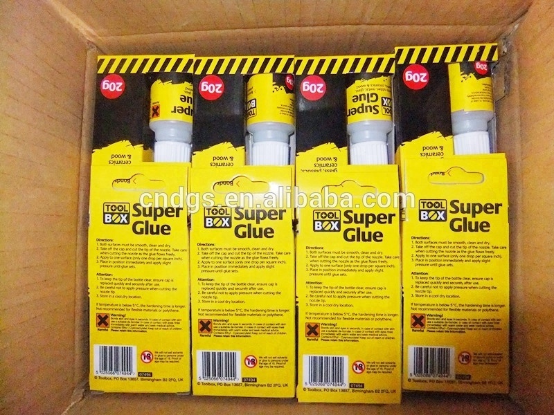 high quality cyanoacrylate adhesive super glue 502 Super glue in plastic bottle