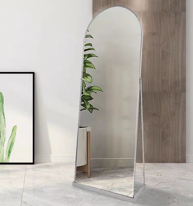 Contemporary Full Length Mirror Led 1650*550mm Led Mirror With Stand Smart Floor Mirror With Lights