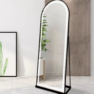 Contemporary Full Length Mirror Led 1650*550mm Led Mirror With Stand Smart Floor Mirror With Lights