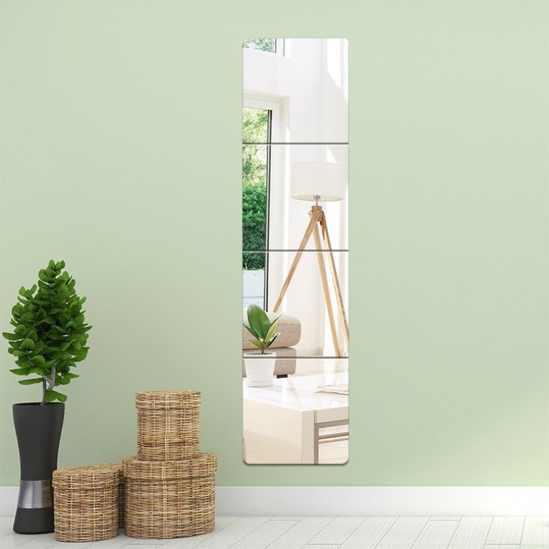 wholesale decorative acrylic glass mirrors living room antique tiles self adhesive mirror stickers wall antique mirror