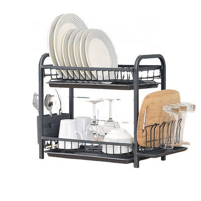 Large storage small package kitchen counter holders sink organization over the sink dish drying drainer rack