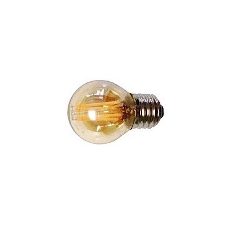 AC220-240V Warm Yellow Amber 5W G45 Copper base E27 E14 LED filament LED Filament Bulb