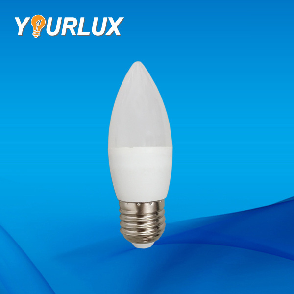 wholesale E27 E14 5W 7W 8W 15W C37 LED Candle shape lamp led bulb for home lighting