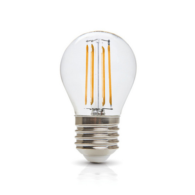 G45 E27 LED Filament Bulb 6W clear Edison Filament lamp for decoration