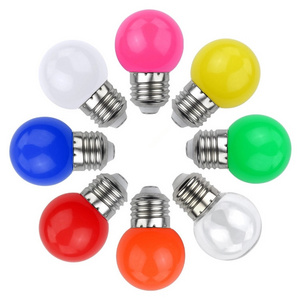 Colorful LED Bulb 2W 3W Mini G45 E27 B22 for Belt Light Decoration bulb colorful led bulb