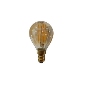 LED Filament Bulb AC220-240V Warm Yellow Amber 5W G45 Copper base E14 LED filament lamp