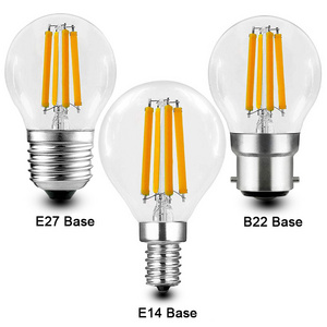 Residential Energy Saving E12 E14 E26 E27 LED Filament Bulb 360 Degree Warm Cool White G45 Clear Glass 2W 4W 5W Bulb Lighting