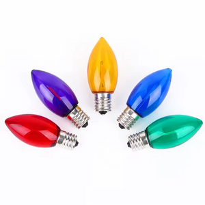 Hot color changeable 25LT C7 Listed Opaque Multicolored Christmas Light colorful led bulb for outdoor party