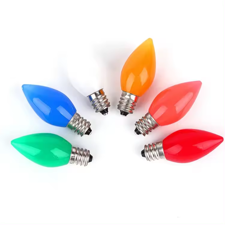 Accept Customization 2W 3W 4W Led colorful led bulb E14 C9 C35 candle colorful led bulb